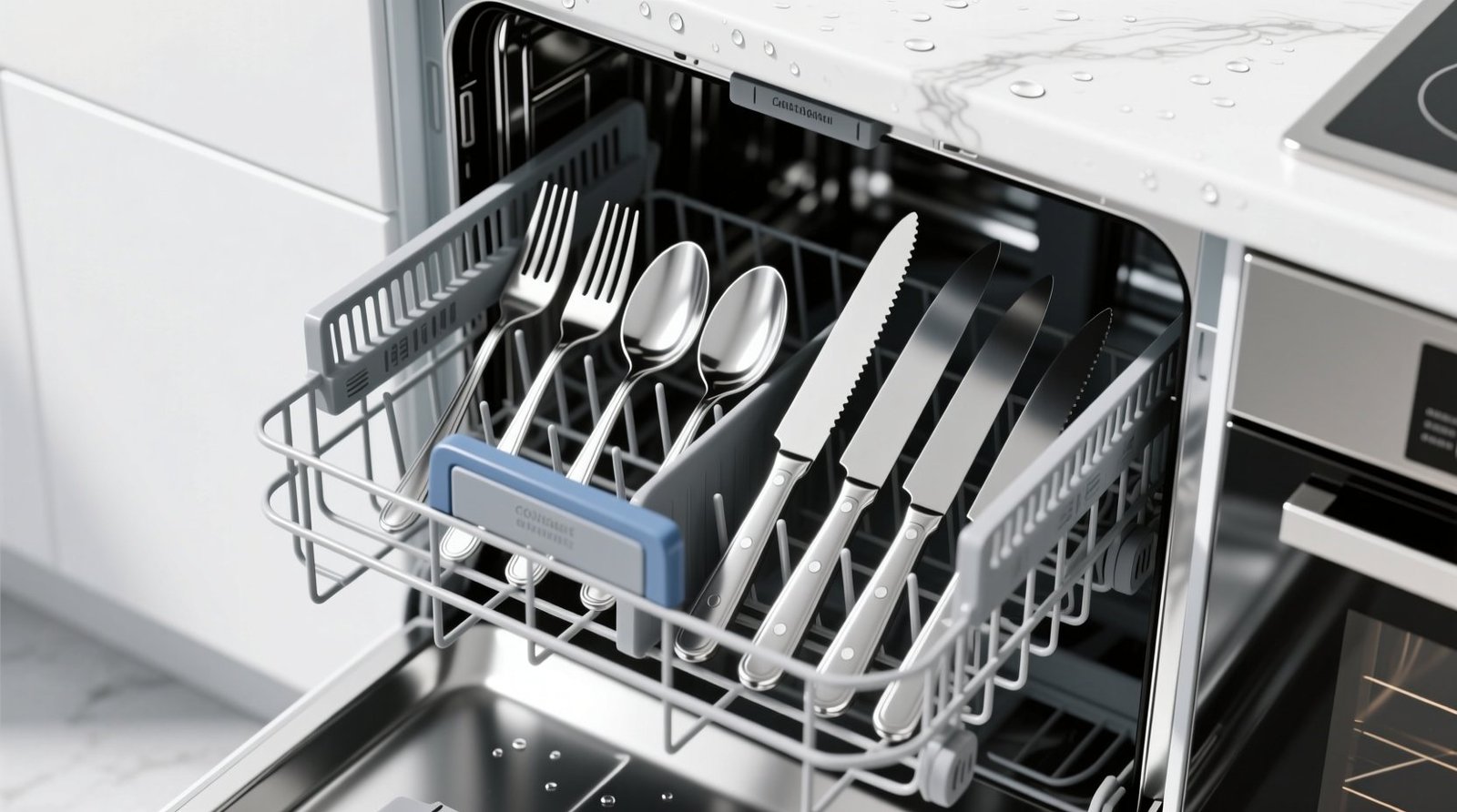 Should you put silverware in dishwasher basket or rack science backed answer.jpg