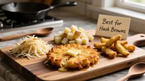 Shredded russet frozen potatoes make the best hash browns.jpg