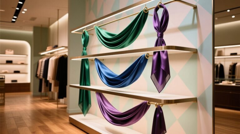 Silk scarf storage non slip closet organization tips.jpg