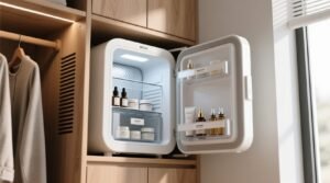 Skincare fridge closet storage tips.jpg