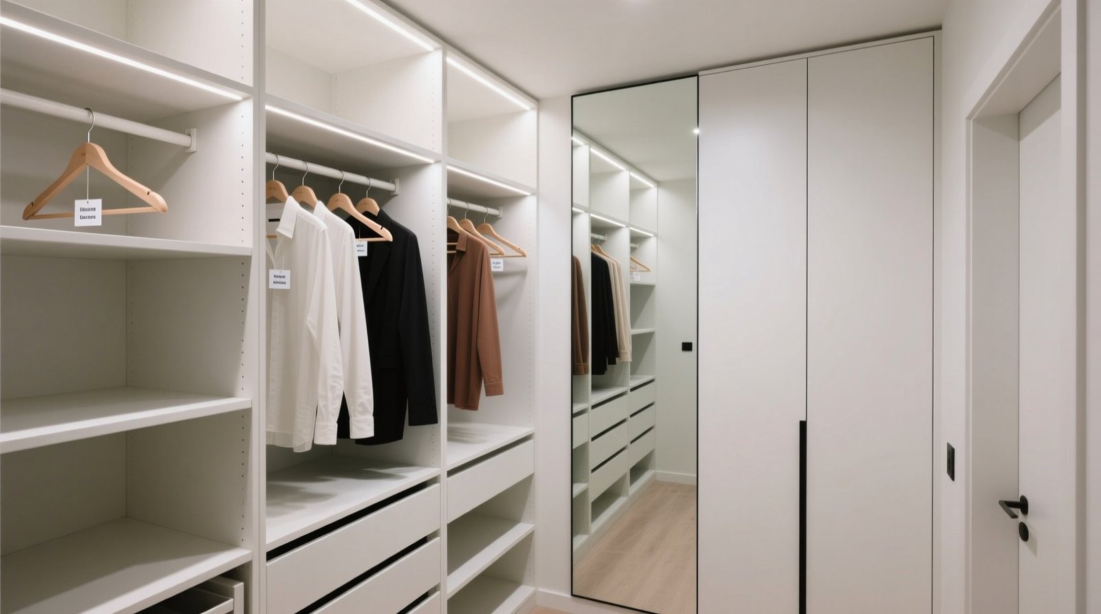 Small closet organization one rod zero shelves.jpg