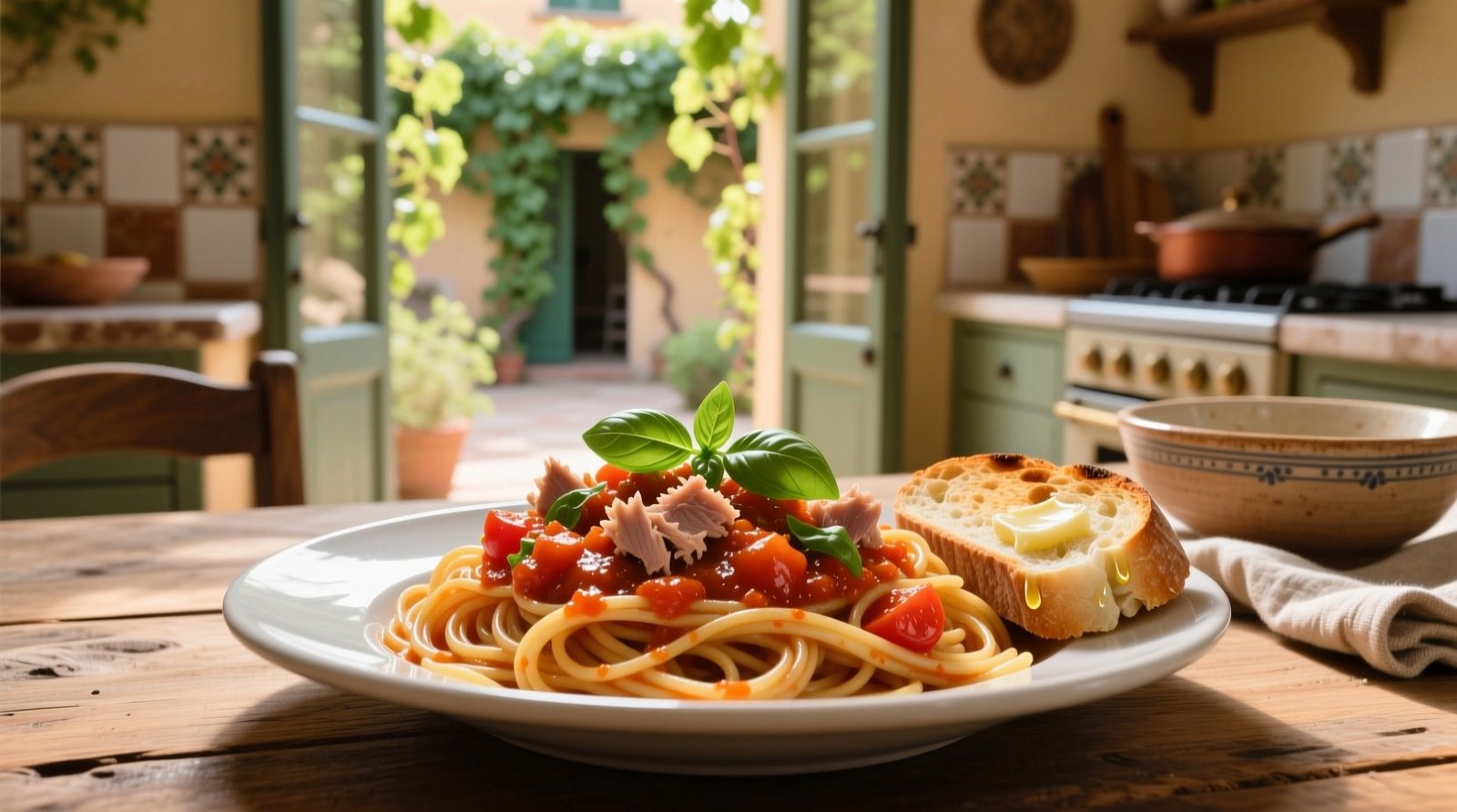 Spaghetti and No Cook Tomato Tuna Sauce: Science-Backed 12-Minute Method