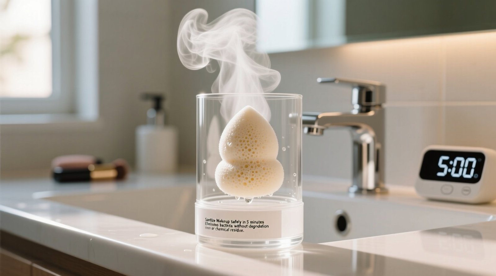 Steam sanitize makeup sponges safely.jpg