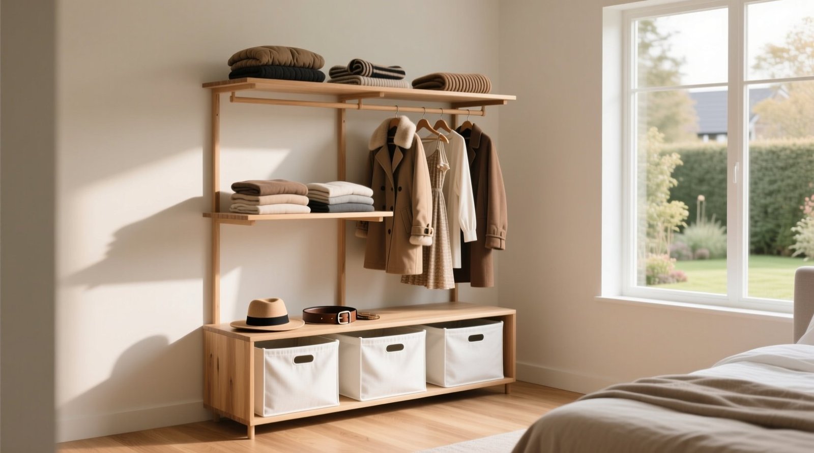 Store your seasonal clothing efficiently with the three tier rotation system.jpg