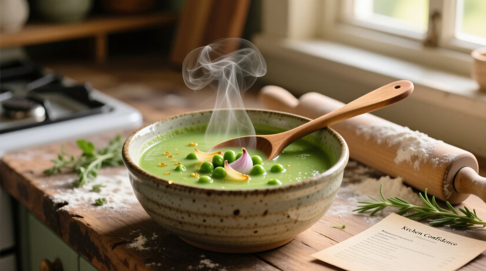 Sweet pea soup from kitchen confidence science backed kitchen hacks.jpg