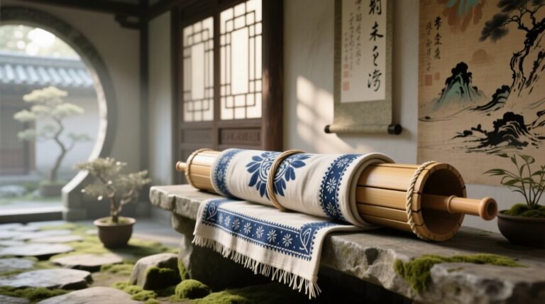 Tenugui storage dowel rolled closet organization tips.jpg