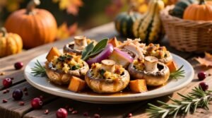 Thanksgiving leftovers stuffed mushroom recipe science backed makeover.jpg