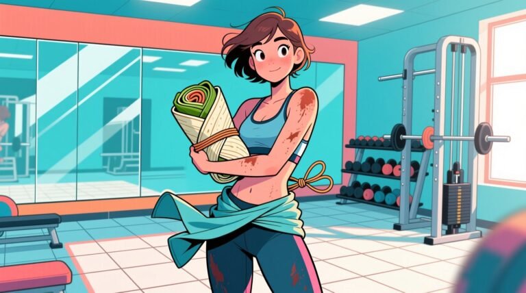 The clothes burrito method stops gym clothes from spreading.jpg