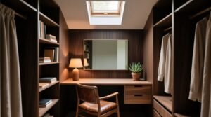 The workspace in a wardrobe functional design for daily use.jpg