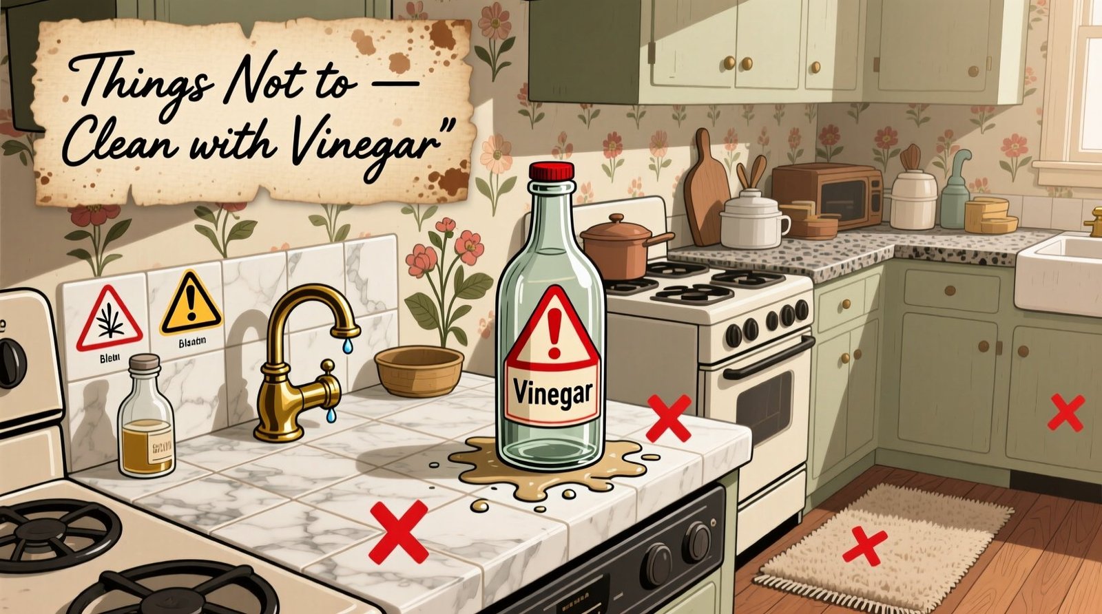 Things not to clean with vinegar 12 surfaces vinegar damages science backed.jpg
