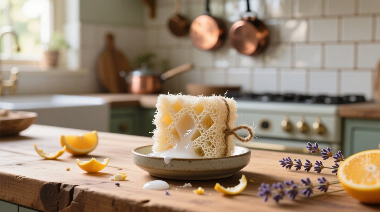 This diy soap sponge makes sure you never waste soap scraps.jpg