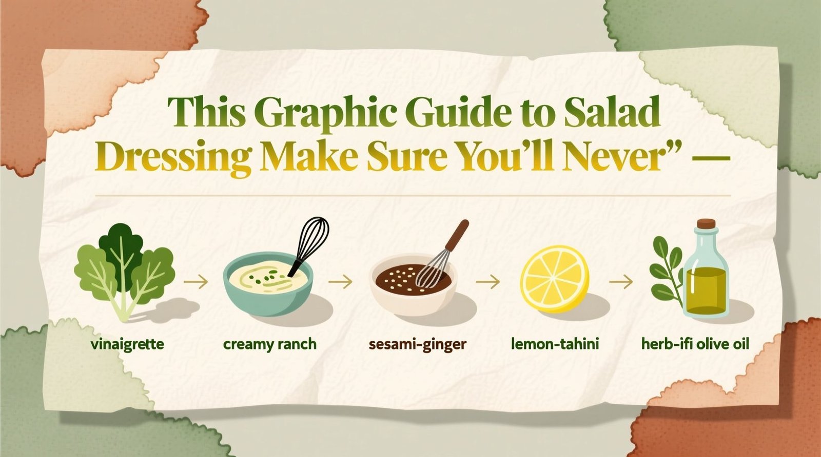This Graphic Guide to Salad Dressing Makes Sure You’ll Never Fail