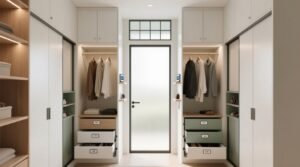 Tiny closet organization for two people.jpg