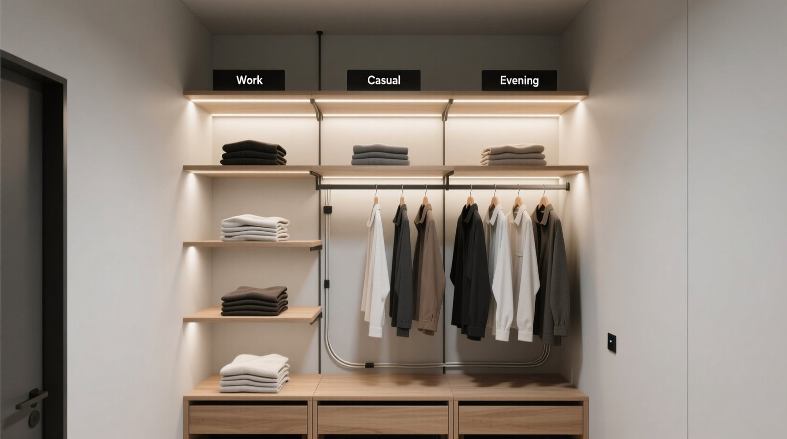 Tiny closet organization with smart lighting.jpg