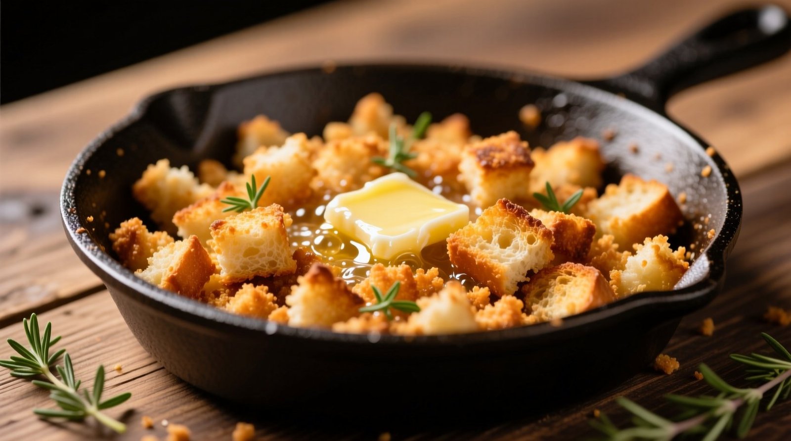 Upgrade boring bread crumbs by sauting them in butter.jpg