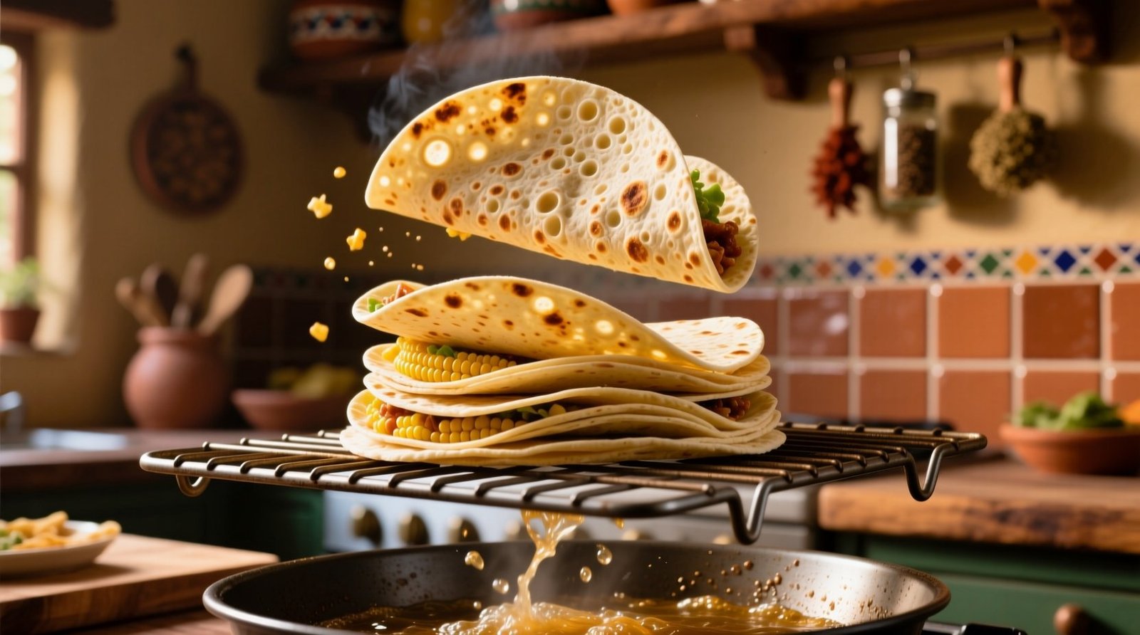 Use a baking rack to turn tortillas into crispy taco shells.jpg