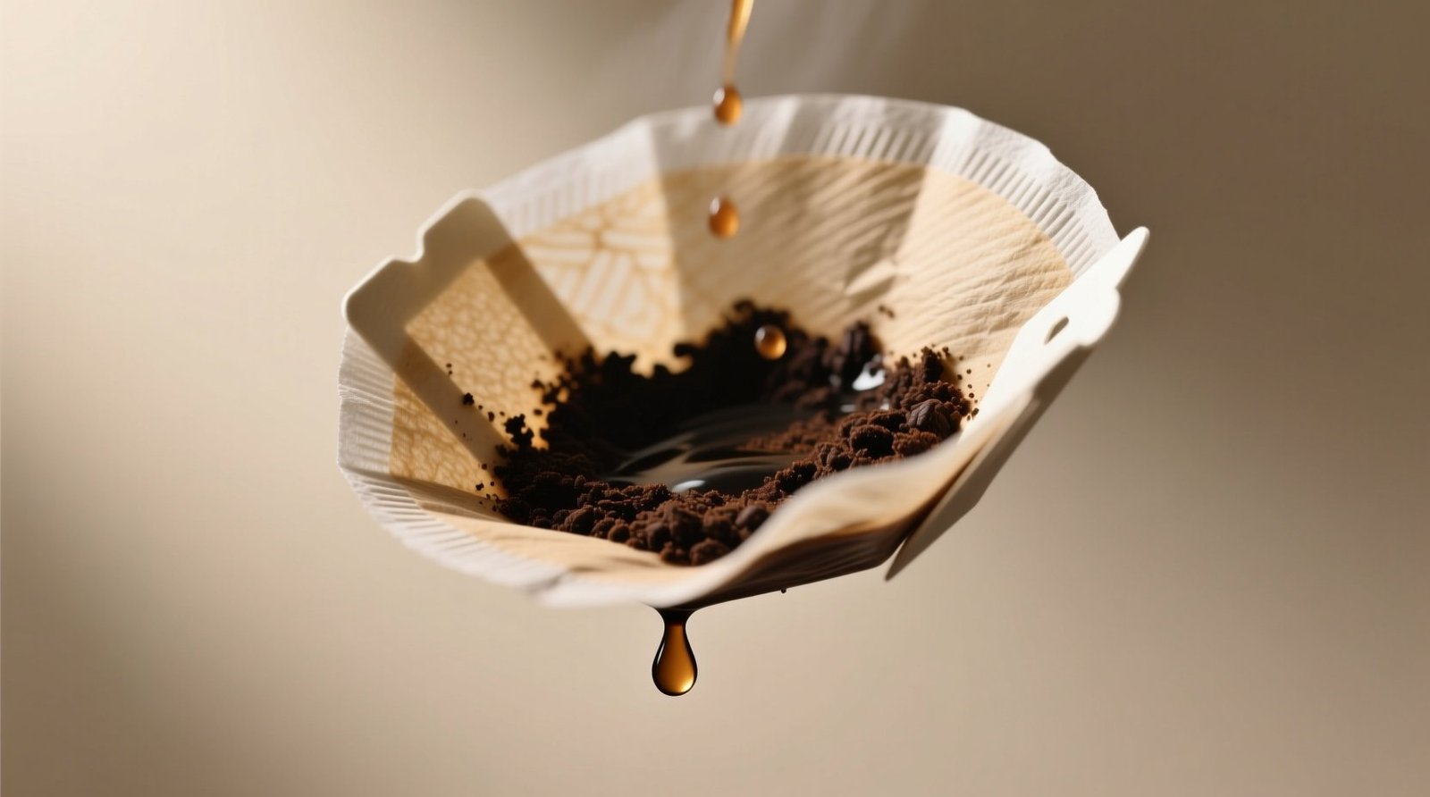 Use a coffee filter to save coffee grounds before they clog drains or spoil.jpg