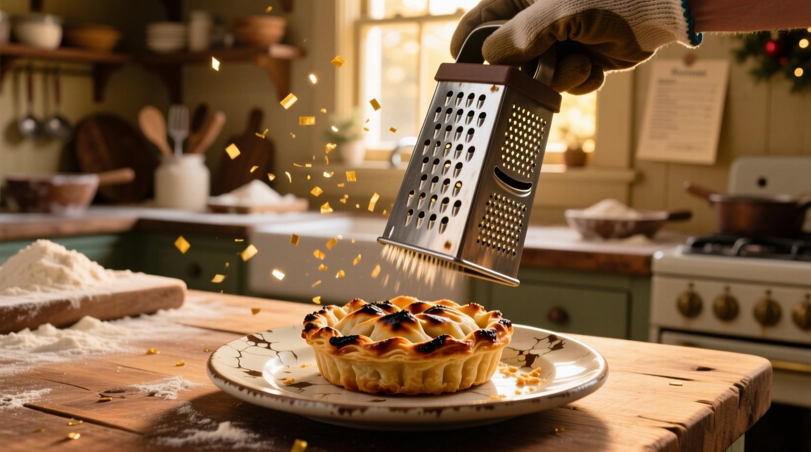 Use a microplane grater to rescue slightly singed holiday dishes.jpg