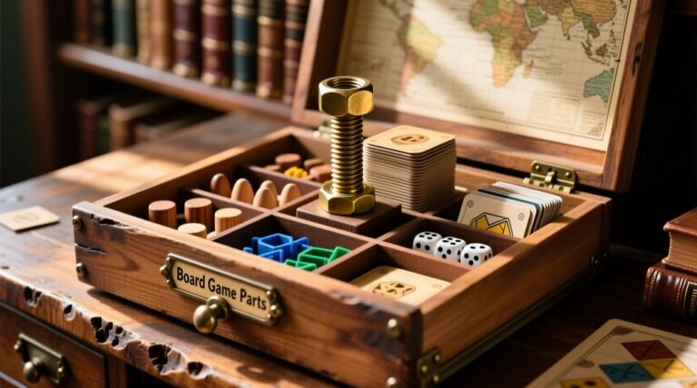 Use a nut and bolt drawer to store loose board game pieces.jpg
