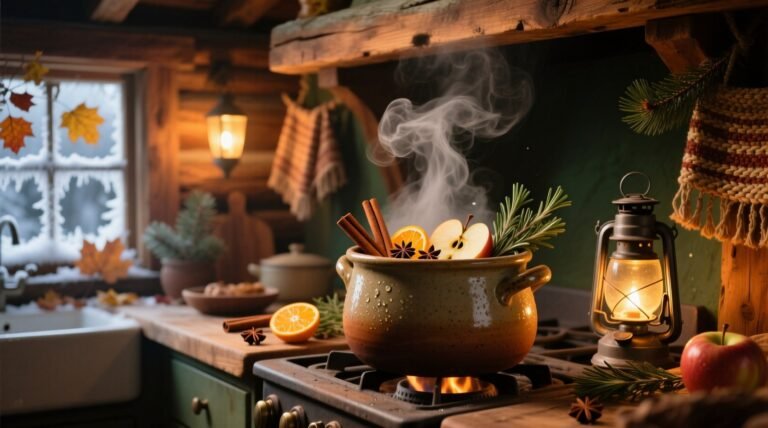 Use a simmer pot for rich seasonal scents and humidify safely.jpg