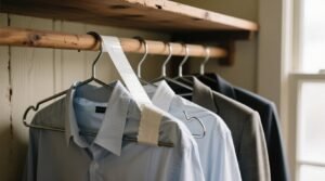 Use hockey tape on clothes hangers to keep clothes from slipping.jpg