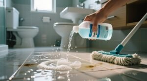 Use hydrogen peroxide to clean bathroom floors safe effective eco certified.jpg