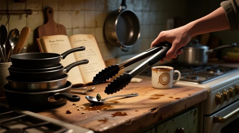 Use kitchen tongs to grab things from your hard to reach places.jpg