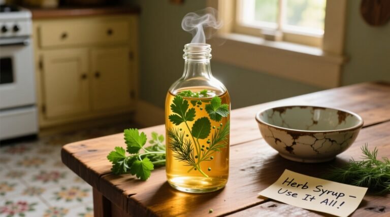 Use leftover herbs to make delicious infused simple syrup.jpg