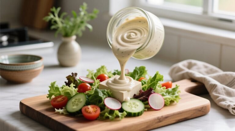 Use silken tofu to make creamier healthier salad dressing.jpg