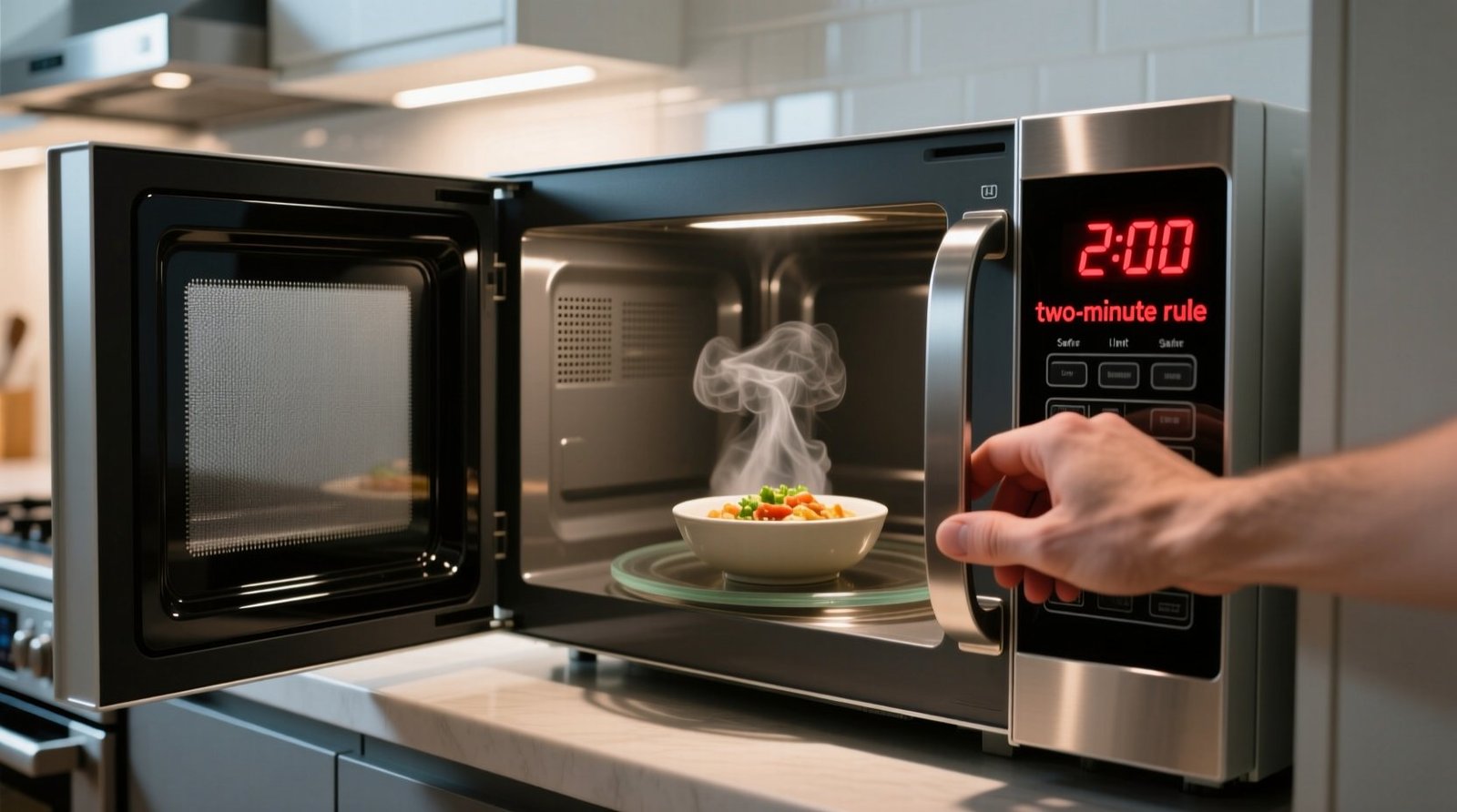 Use the two minute rule when microwaving food with a pa science backed protocol.jpg