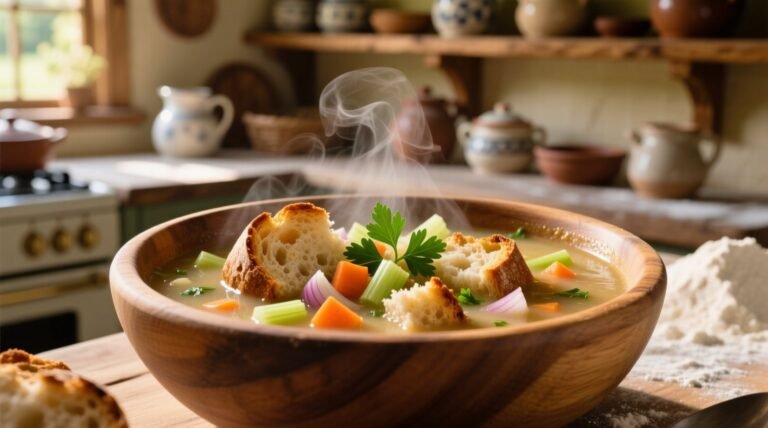 Use up stale bread by making this classic hearty soup.jpg