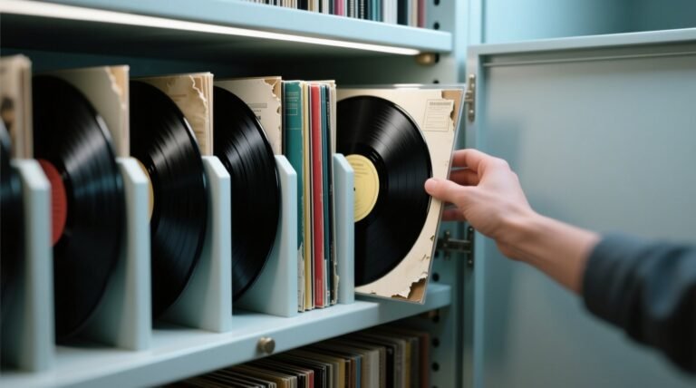 Vinyl record storage closet organization tips.jpg