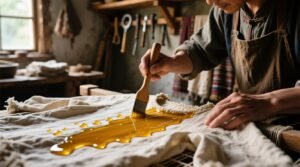 Wax clothes to give them a water resistant coat noheres what works.jpg