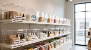 When how to store in clear bins a textile safe closet strategy.jpg