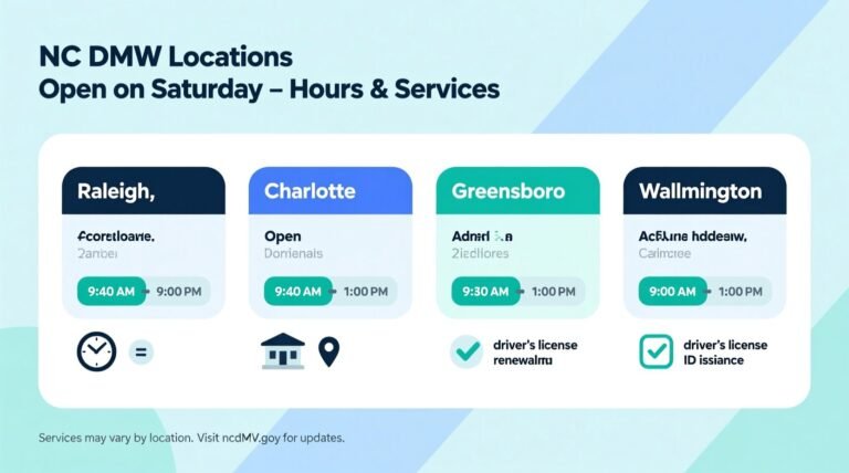 Which nc dmv is open on saturday locations and hours.jpg