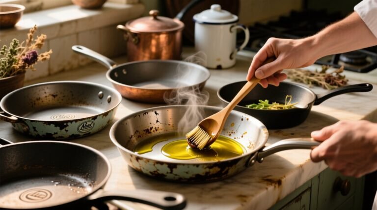 Why you cannot revive old nonstick pans by seasoning after cooking.jpg