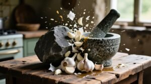 Why you should never use a rock to crush garlic science backed.jpg