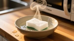 Why you should not heat a wet sponge or rag in the microwave to make clean.jpg