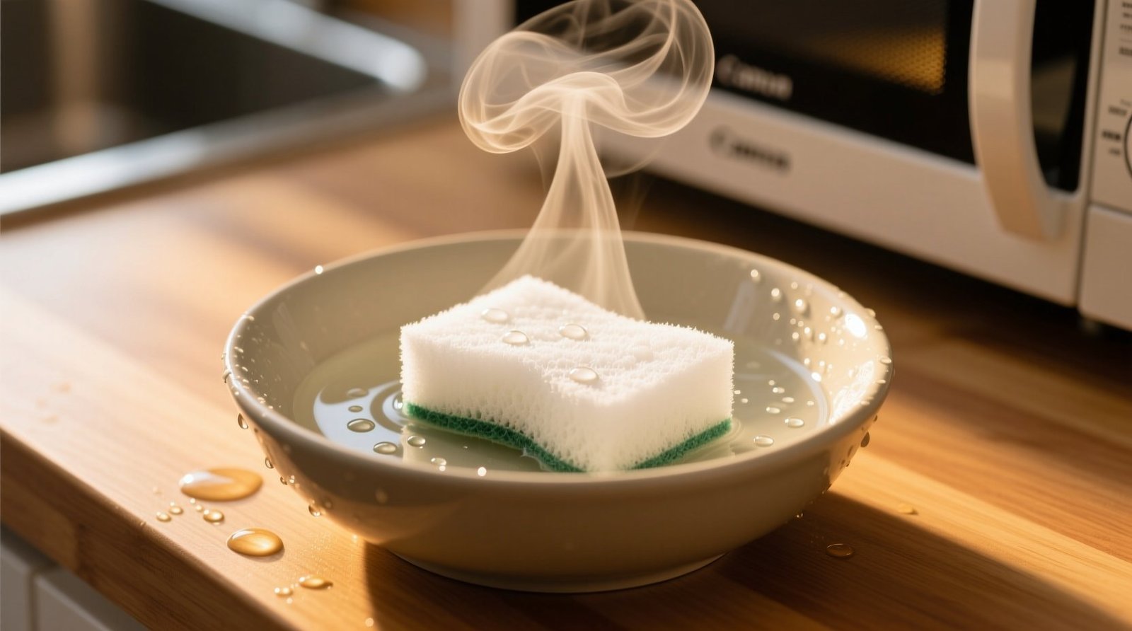 Why you should not heat a wet sponge or rag in the microwave to make clean.jpg