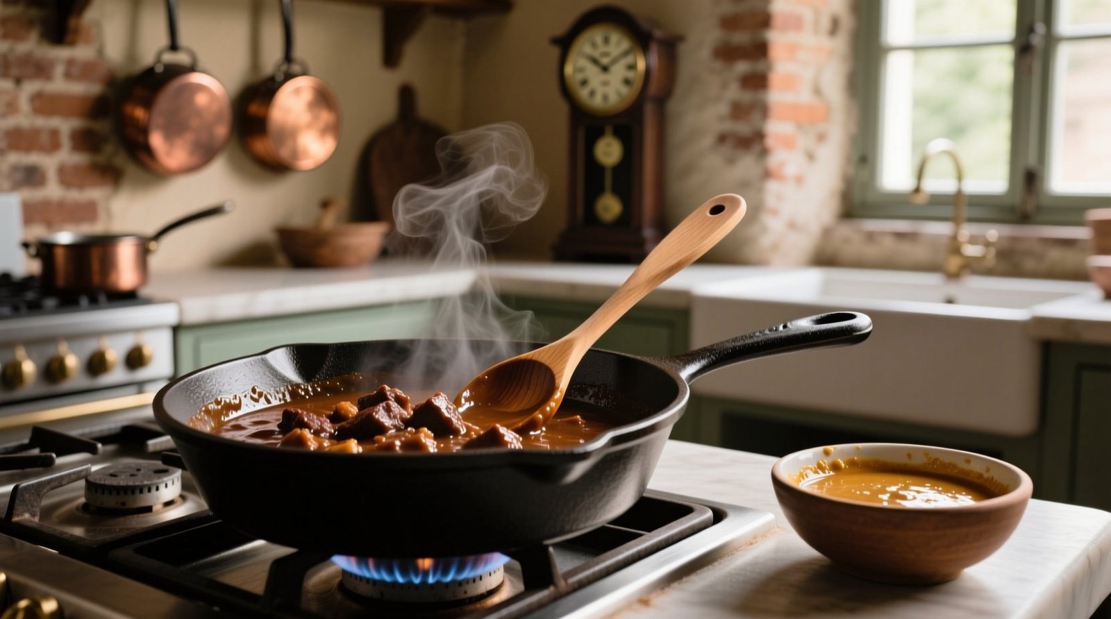 Yes roux is still used to thicken meat saucesheres why how.jpg