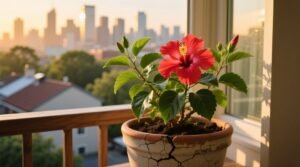 Yes you can grow hibiscus in a potheres exactly how.jpg
