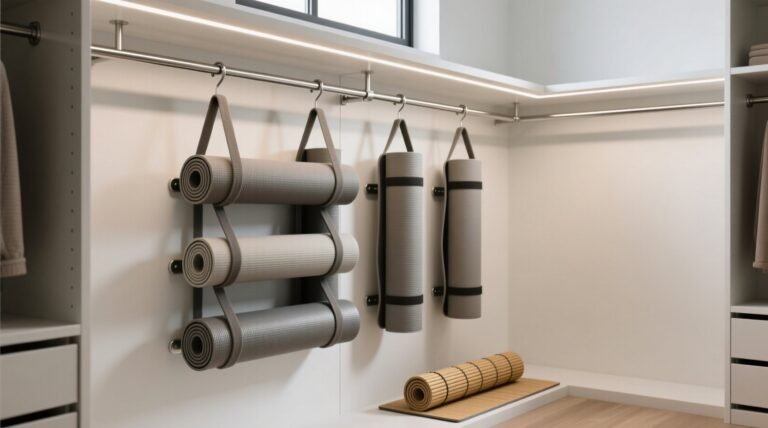 Yoga mat storage vertical closet solutions.jpg
